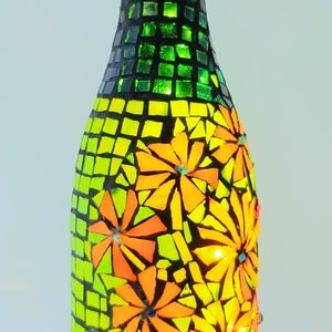 Accent Lamp, Intimate Lighting, Stained Glass Art